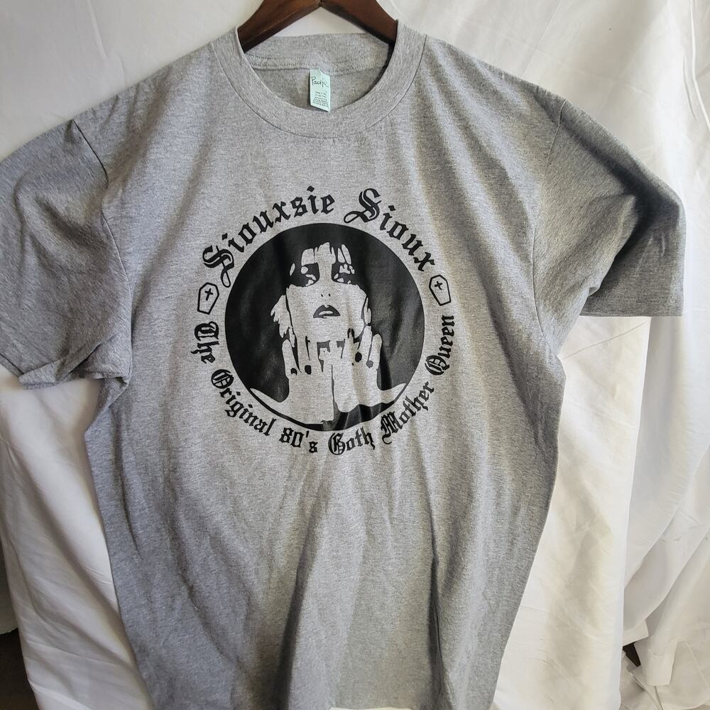 Siouxsie and the Banshees   band   t shirt size  mens Large Tall sport gray